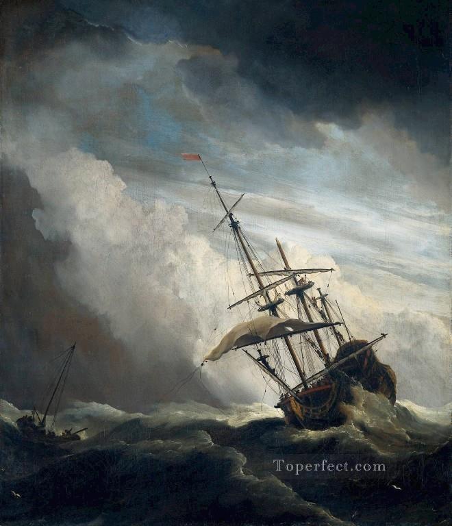 Ship marine Willem van de Velde the Younger Oil Paintings